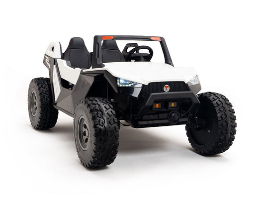 24V Red Tiger All Terrain UTV Ride on Buggy with Remote - White