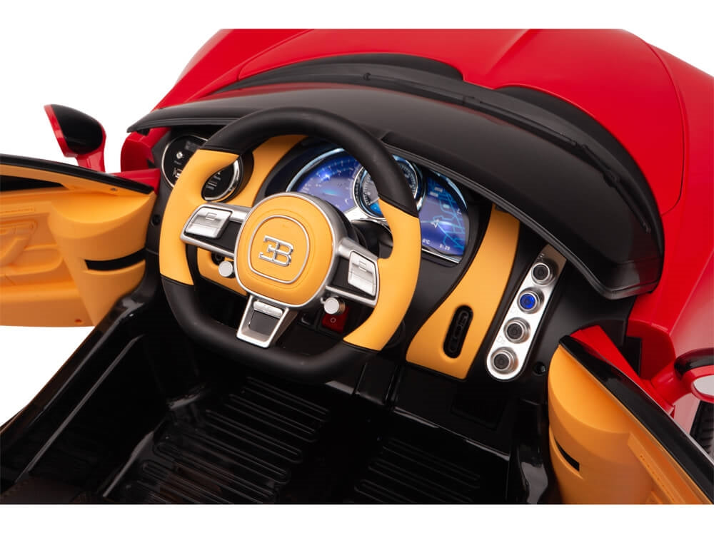 Bugatti Chiron Remote Control Ride on Car for Boys & Girls from Big Toys Direct - Red/Black
