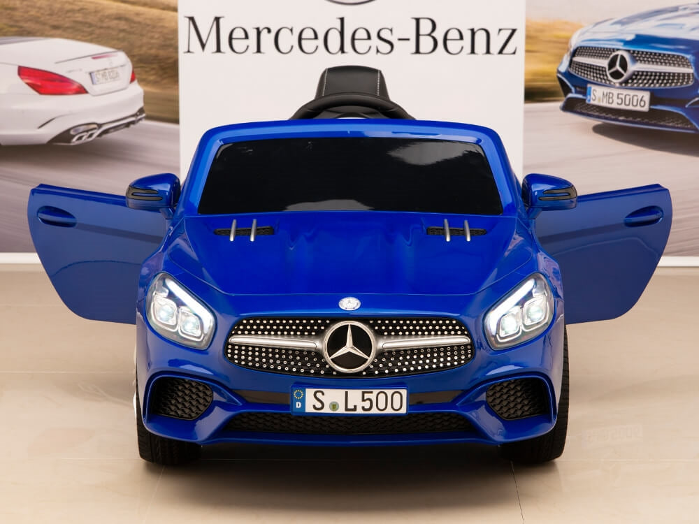 Voiture électrique enfant Mercedes SL500 12V - Bluetooth - Télécommande -  Rose 
