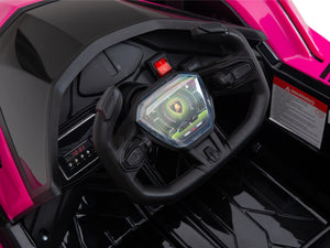 Lamborghini V12 Vision GT Kids Ride On Car with Remote Control - Pink