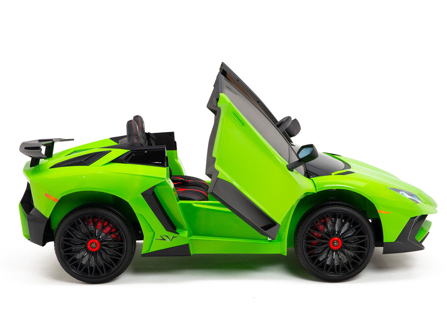 12V Lamborghini Aventador SV Kids Ride On Sports Car with Remote - Green