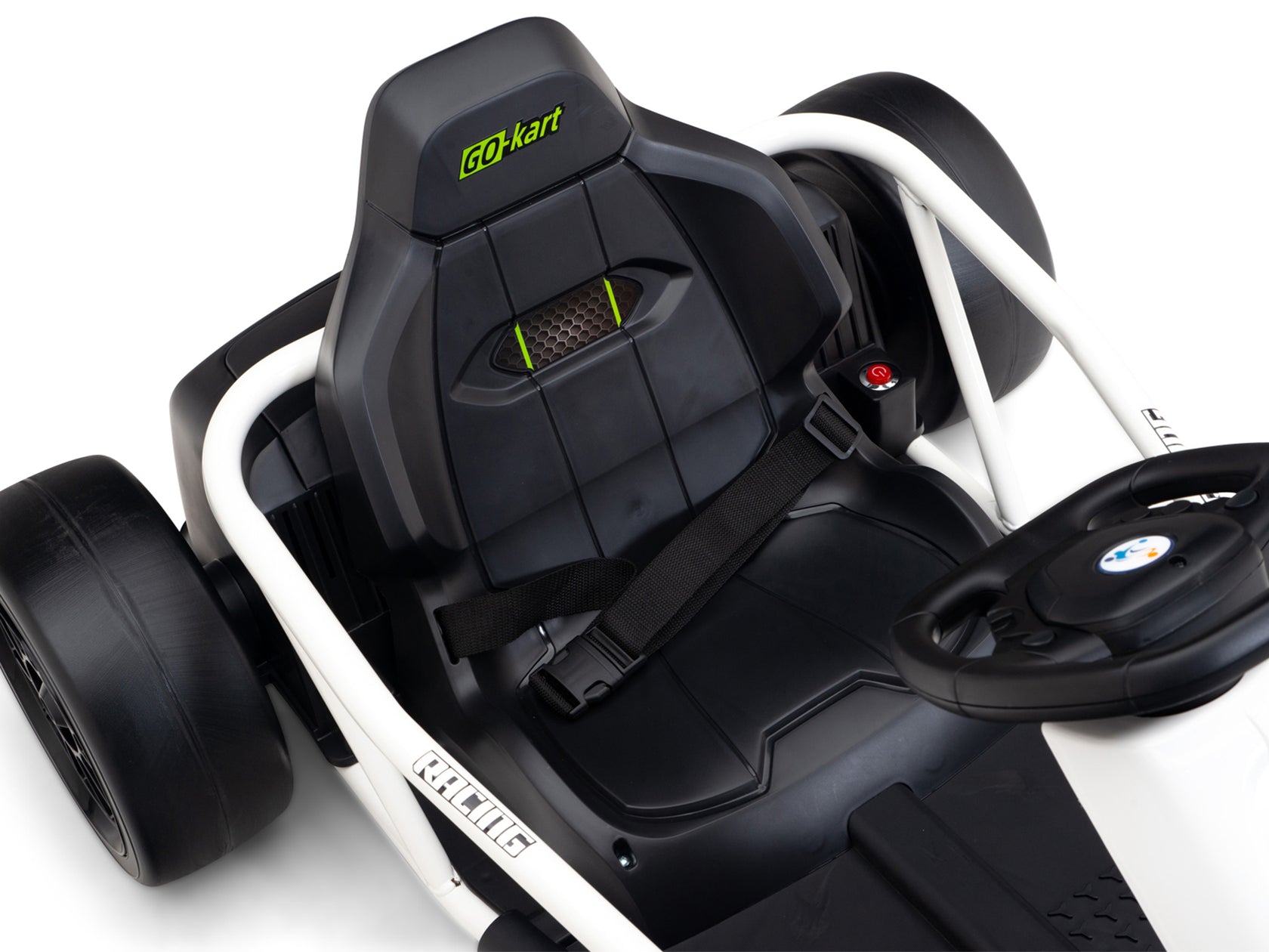 RIDINGTON 24V Kids Electric GoKart with DRIFT Function White Big