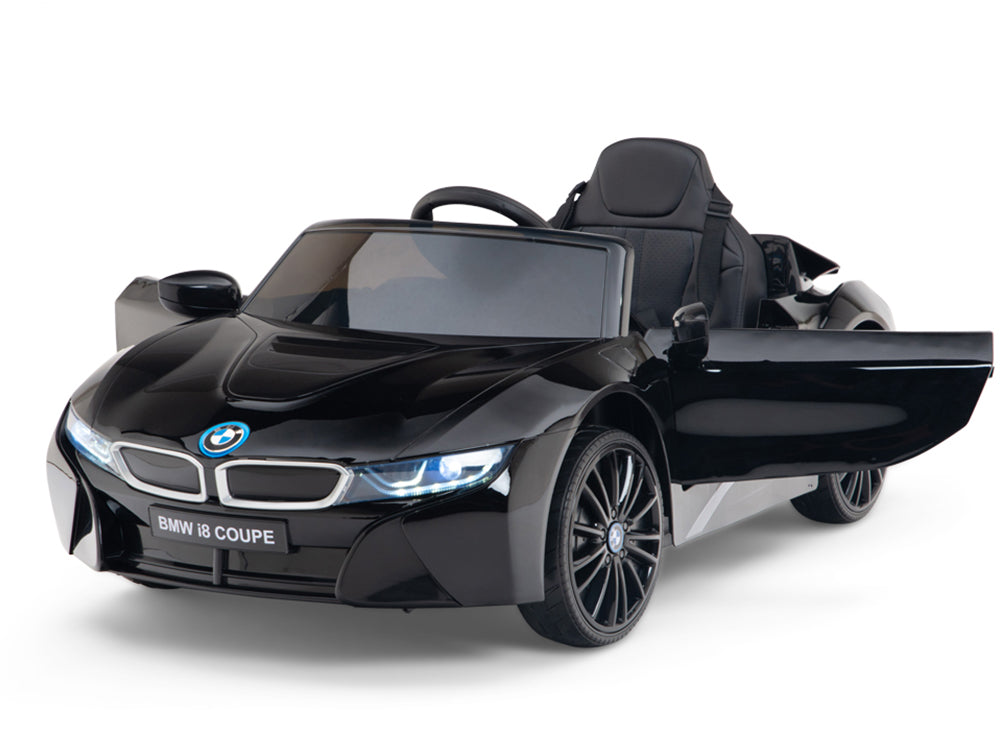BMW i8 12V Kids Battery Powered Ride On Car with Remote - Black