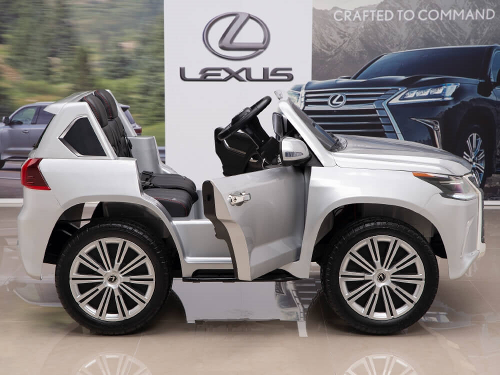 12V Lexus LX 570 Kids Ride On SUV with Remote Control - Silver