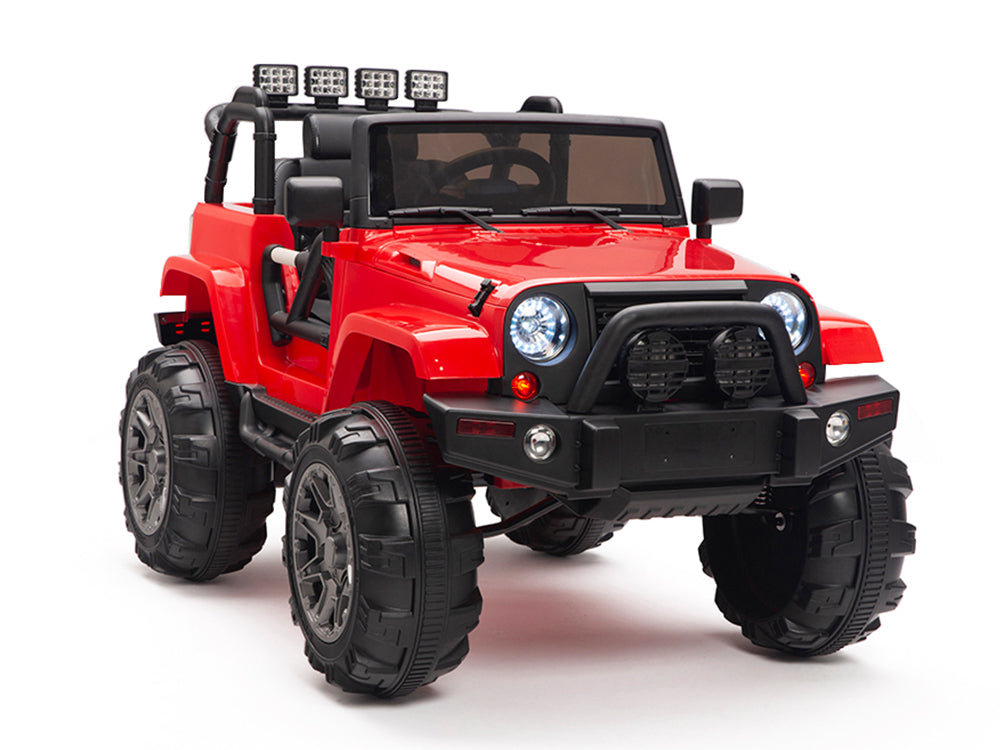 Kids 12V Battery Powered Ride On Truck with Big Wheels RC / Remote Control - Red