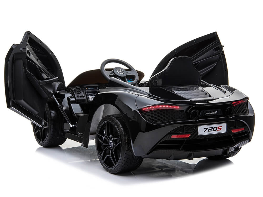 McLaren 720S 12V Kids Electric Ride On Car w/ Remote Control - Painted Black