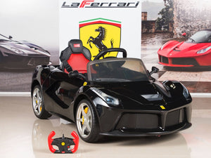 Ferrari 12V LaFerrari Kids Electric Ride On Car with Remote Control - Black