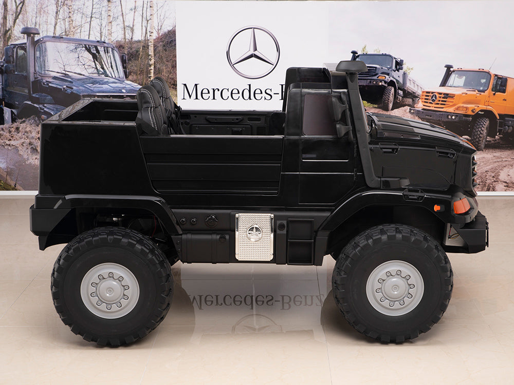 24V Mercedes Zetros Battery Powered Kids Ride On Truck with Remote Control - Black