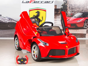 Ferrari 12V LaFerrari Kids Electric Ride On Car with Remote Control - Red