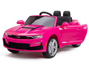 12V Chevrolet Camaro 2SS Kids Ride On Car with Remote Control - Pink