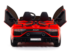 24V Lamborghini SVJ Ride On DRIFT Car with Remote Control - Red