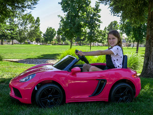 24V Super Sport GT Kids Ride On Car - Black