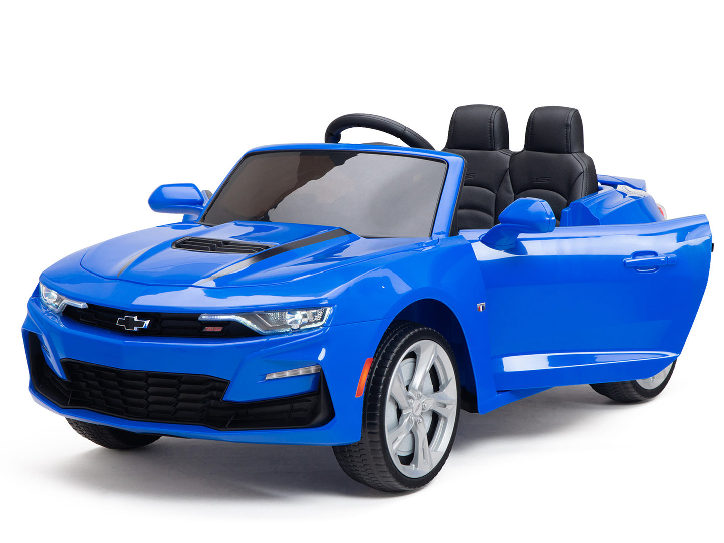 12V Chevrolet Camaro 2SS Kids Ride On Car with Remote Control - Blue