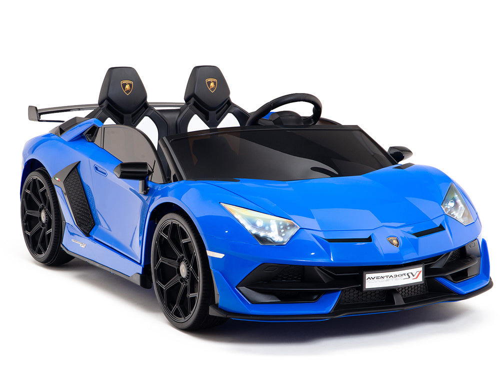 24V Lamborghini SVJ Ride On DRIFT Car with Remote Control - Blue