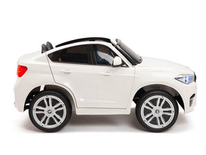 Two Seat BMW X6M Kids 12V Car - White