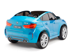 Two Seat BMW X6M Kids 12V Car - Blue