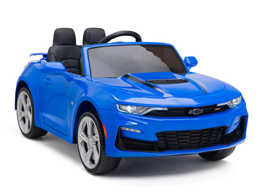 12V Chevrolet Camaro 2SS Kids Ride On Car with Remote Control - Blue