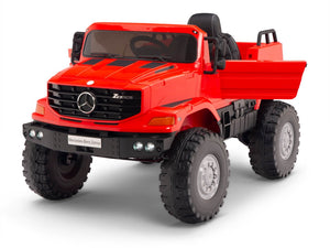 12V Mercedes Zetros One Seat Ride On Truck Red