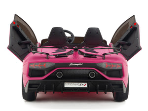 24V Lamborghini SVJ Ride On DRIFT Car with Remote Control - Pink