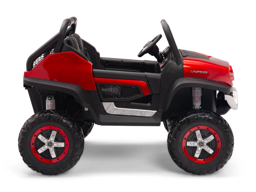 12V Mercedes Benz UNIMOG  Kids Ride On UTV Red