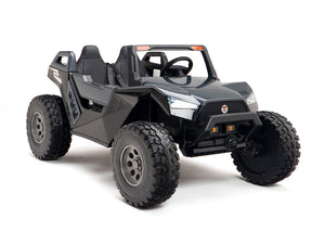24V Red Tiger All Terrain UTV Ride on Buggy with Remote - Carbon Black