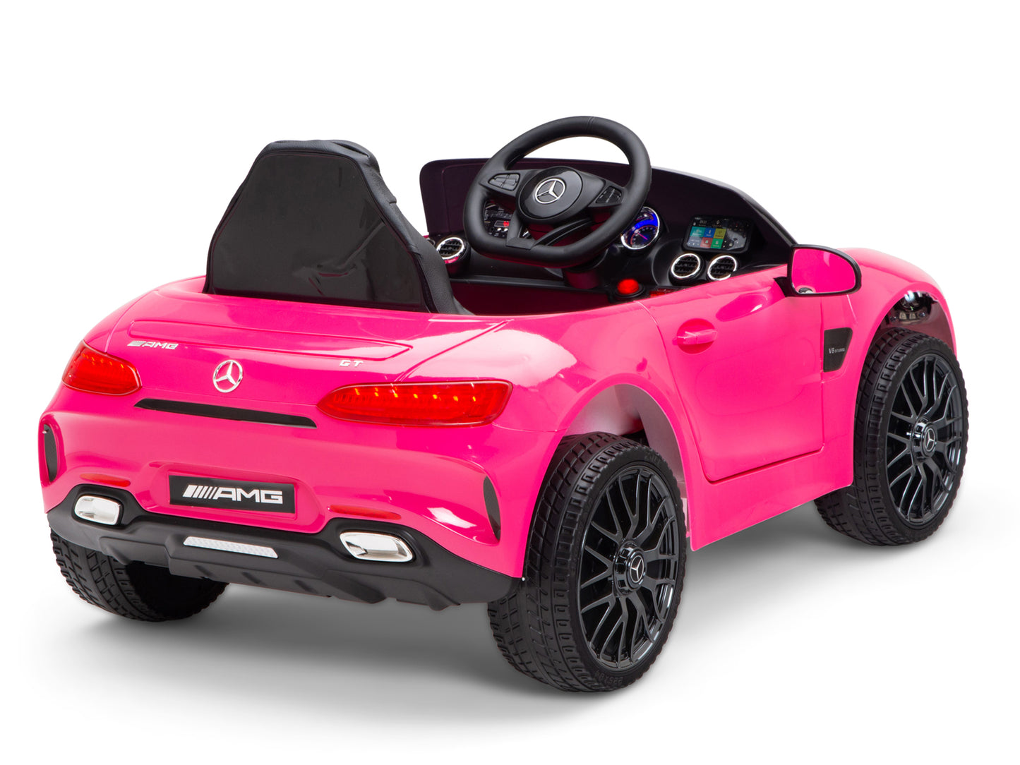 Mercedes-AMG GT Coupe 12V Battery Operated Ride On Car with Remote Control - Pink