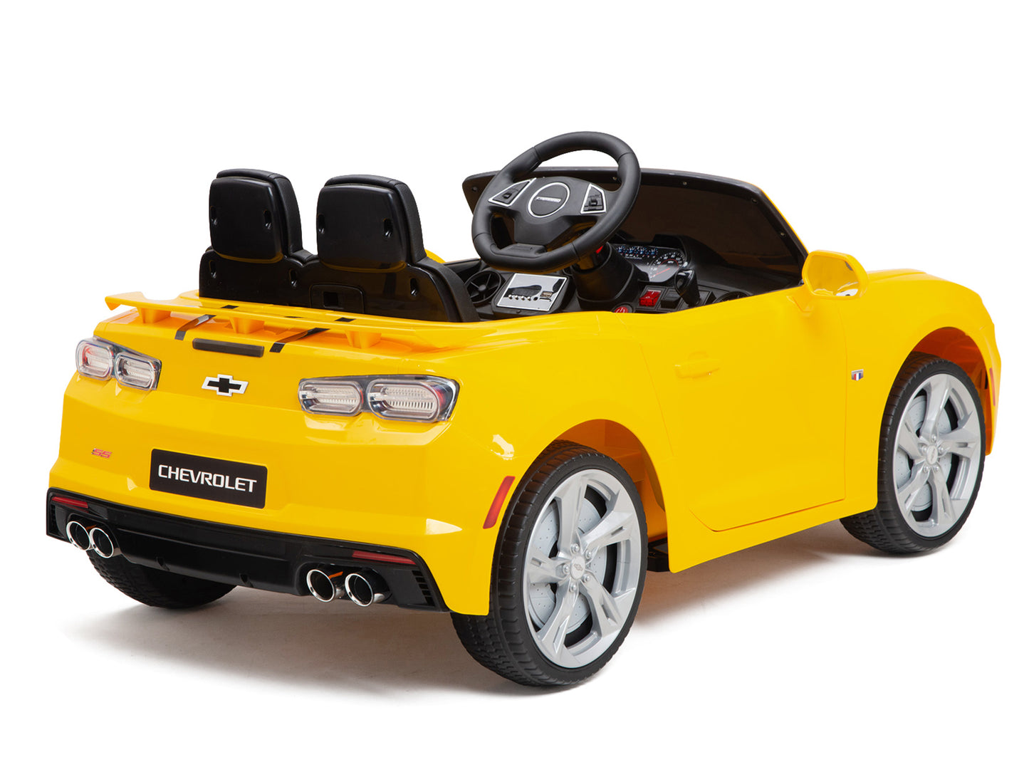 12V Chevrolet Camaro 2SS Kids Ride On Car with Remote Control - Yellow