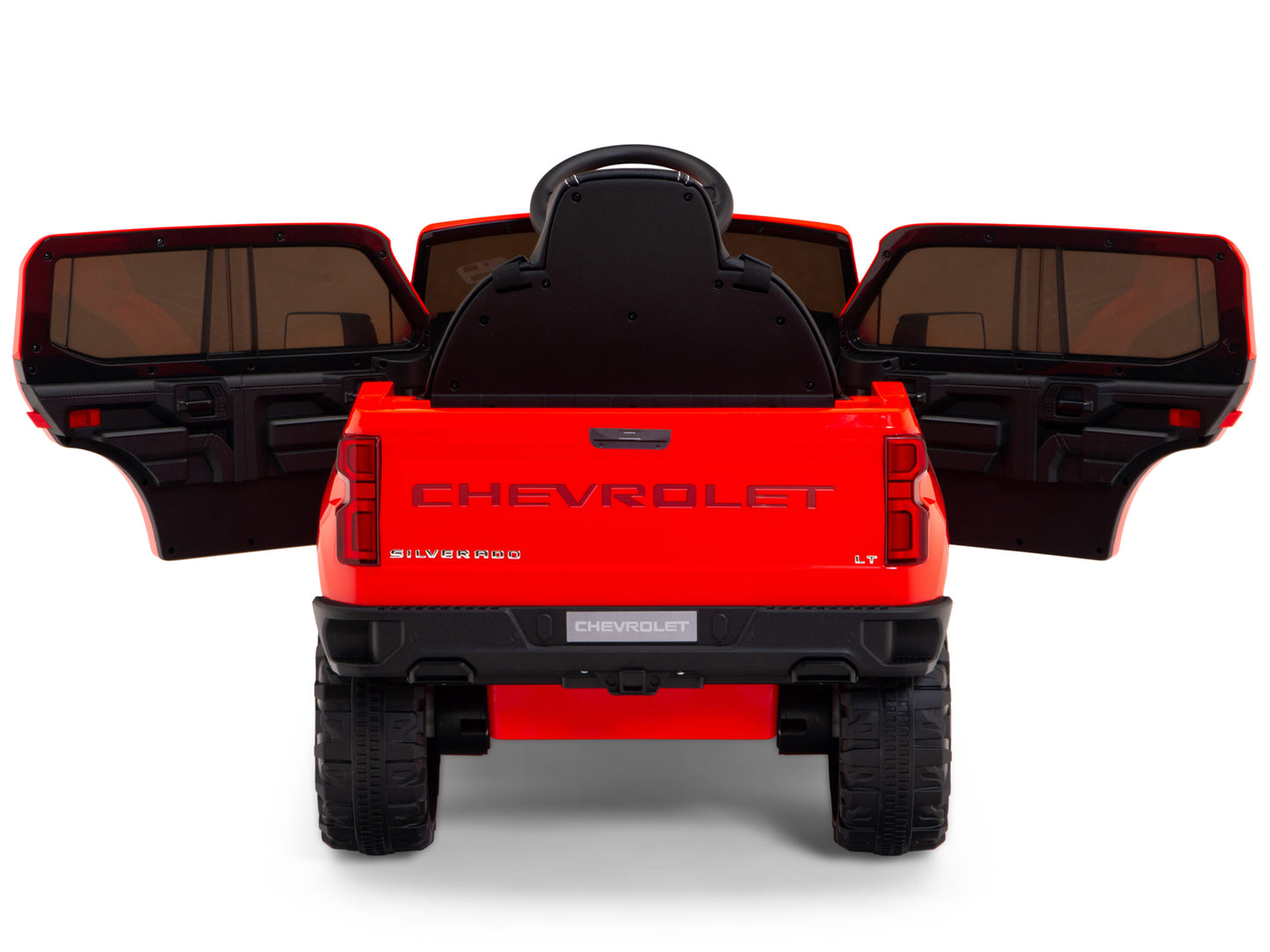 12V Chevrolet Silverado Kids Ride On Truck with Remote Control – Red