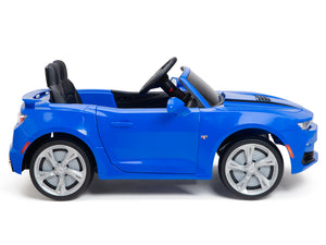 12V Chevrolet Camaro 2SS Kids Ride On Car with Remote Control - Blue