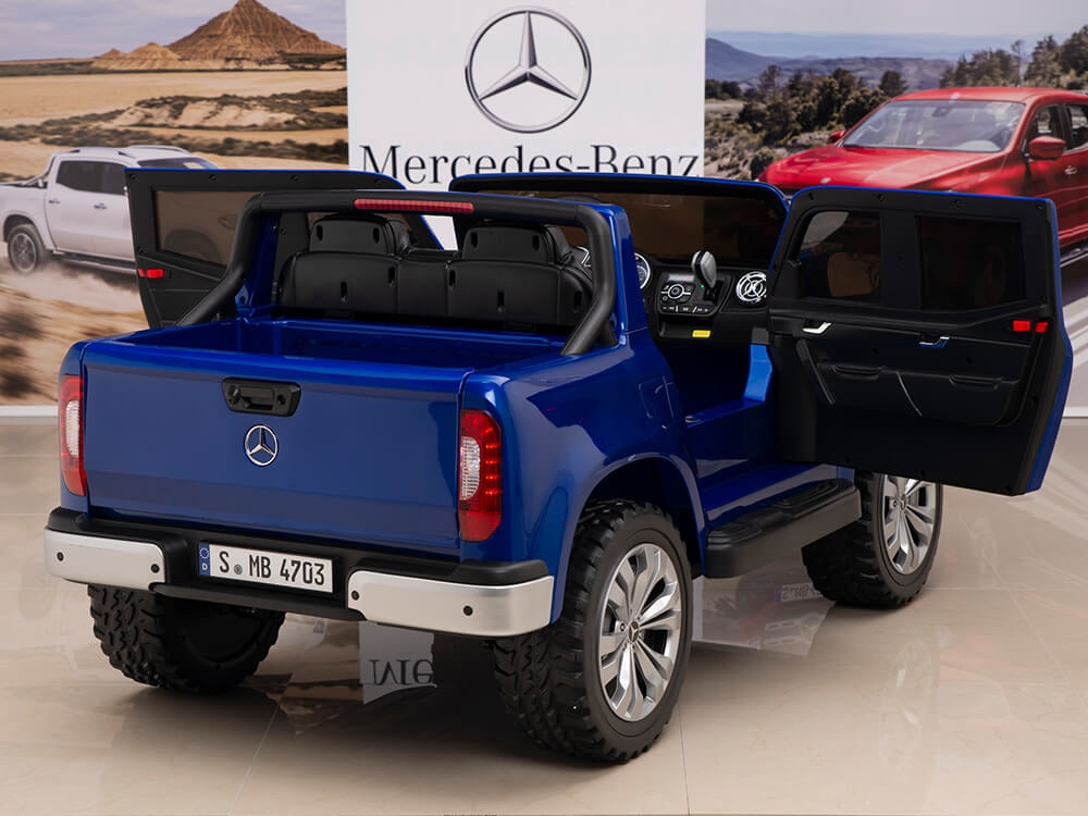 12V Mercedes Benz X Class Kids Ride On Truck Blue