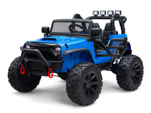 Nighthawk Kids 24V Battery Operated Ride On Truck With Remote - Blue