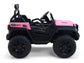 4WD Trekcar Kids Ride On Truck with EVA Wheels and Remote Control - Pink