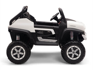 12V Mercedes Benz UNIMOG  Kids Ride On UTV White