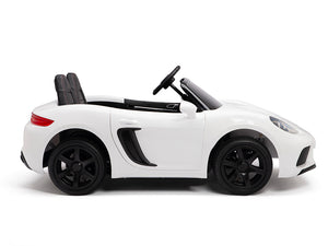 24V Super Sport GT Kids Ride On Car - White
