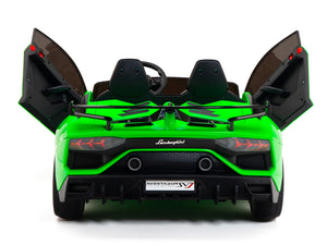 24V Lamborghini SVJ Ride On DRIFT Car with Remote Control - Green