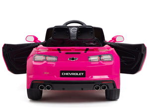 12V Chevrolet Camaro 2SS Kids Ride On Car with Remote Control - Pink