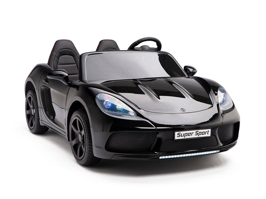 24V Super Sport GT Kids Ride On Car - Black