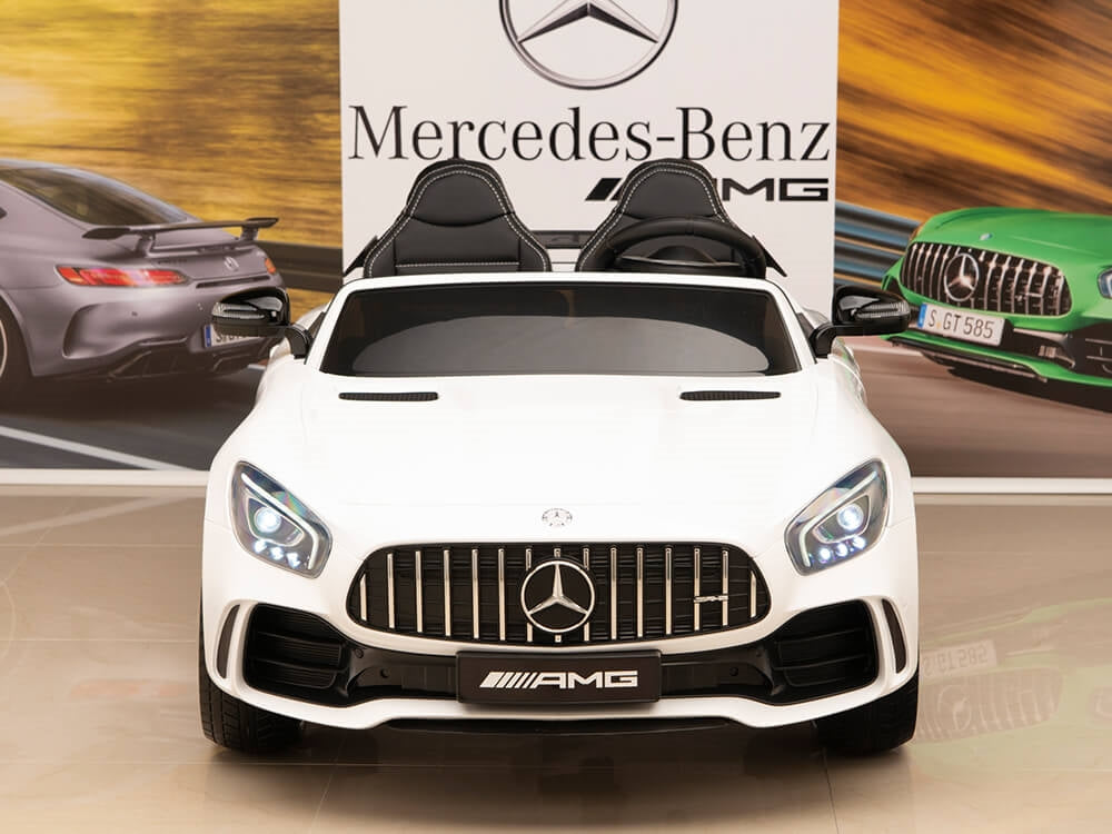 12V Mercedes-Benz AMG GTR Kids Ride On Car with Remote Control - White
