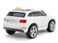 12V Bentley Bentayga Kids Electric Ride On Car/SUV with Remote - White