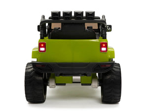 12V Jeep Rubber Wheels Green