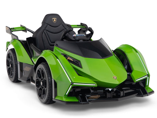 Lamborghini V12 Vision GT Kids Ride On Car with Remote Control - Green