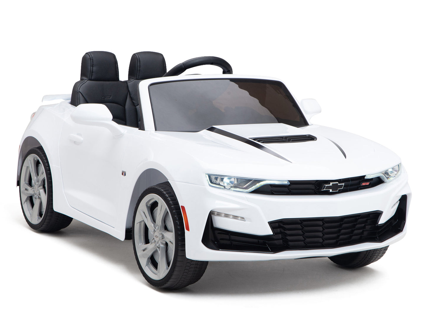 12V Chevrolet Camaro 2SS Kids Ride On Car with Remote Control - White