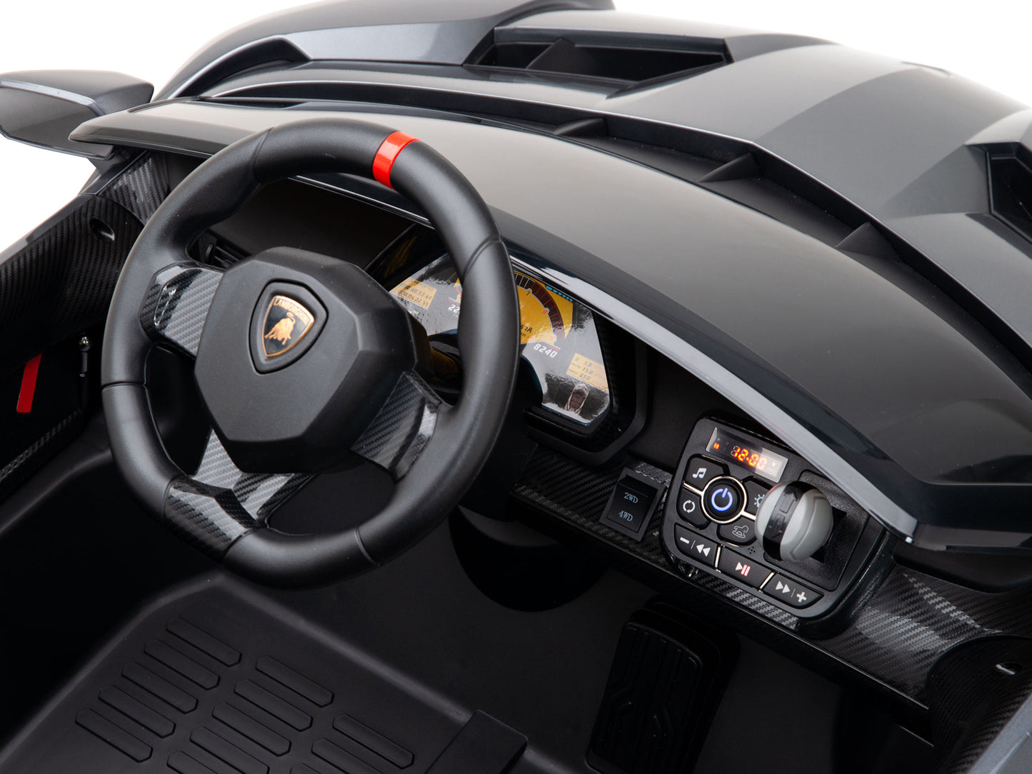 2WD / AWD Kids Premium Lamborghini Veneno Ride On Car with Remote Control - Grey