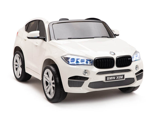 Two Seat BMW X6M Kids 12V Car - White