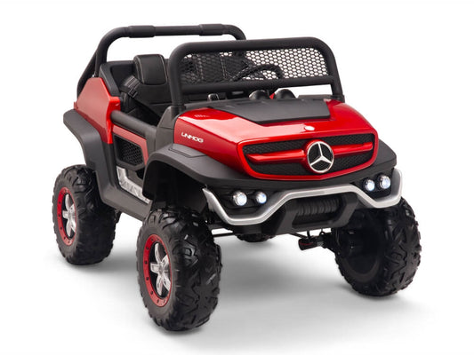 12V Mercedes Benz UNIMOG  Kids Ride On UTV Red