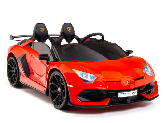 24V Lamborghini SVJ Ride On DRIFT Car with Remote Control - Red