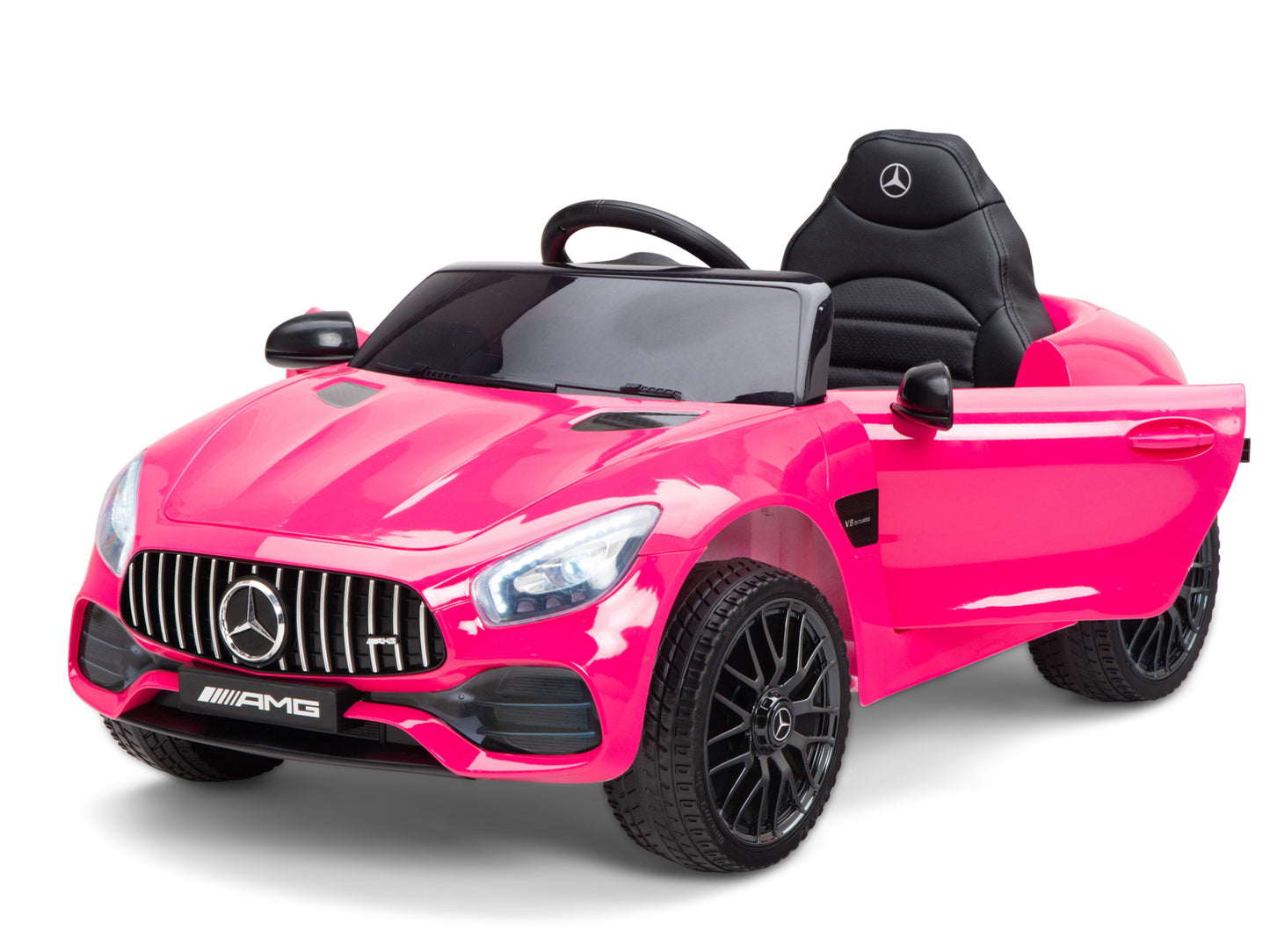 Mercedes-AMG GT Coupe 12V Battery Operated Ride On Car with Remote Control - Pink