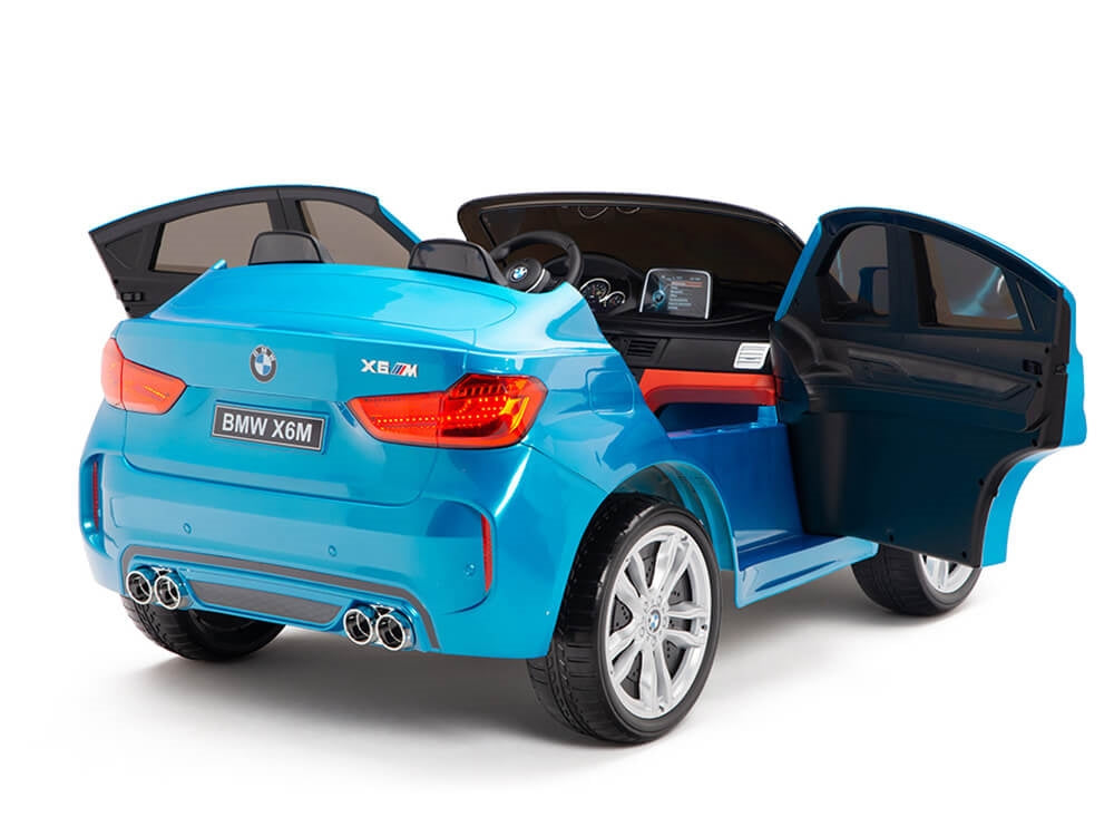 Two Seat BMW X6M Kids 12V Car - Blue