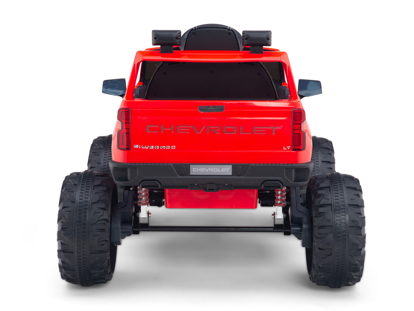 24V Chevrolet Silverado Lifted Ride On Truck with Remote Control – Red