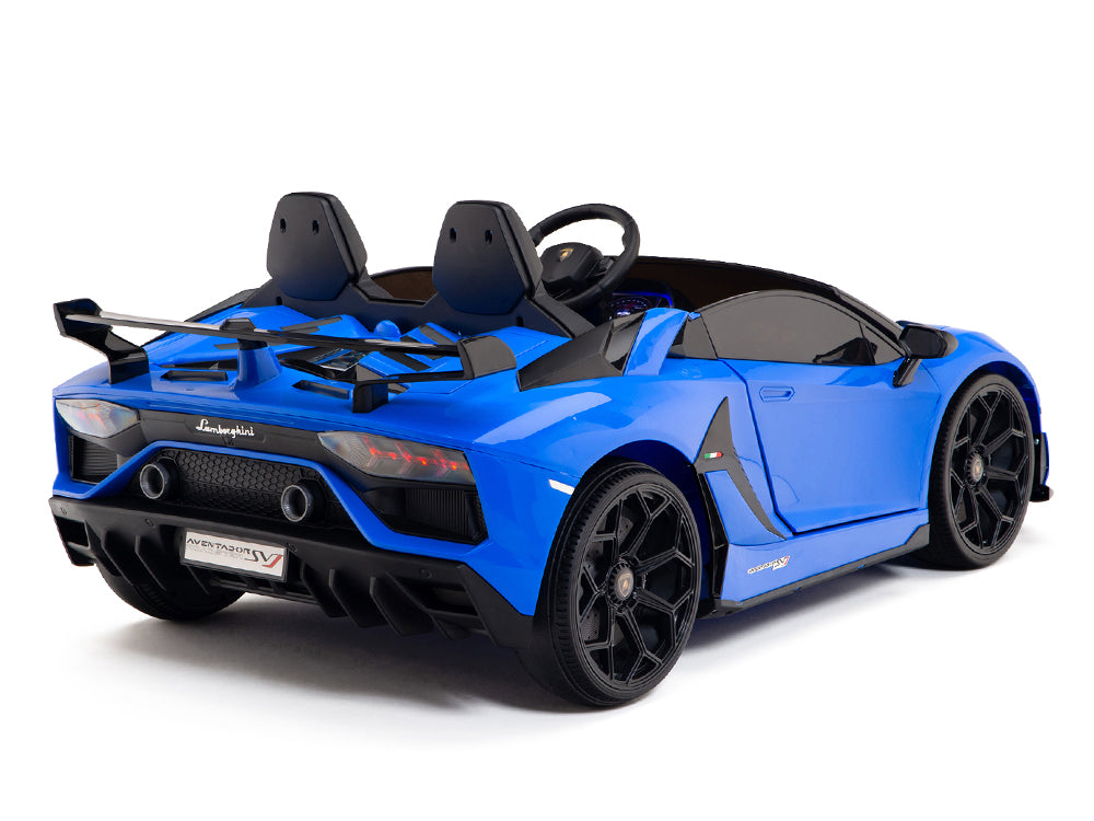 24V Lamborghini SVJ Ride On DRIFT Car with Remote Control - Blue